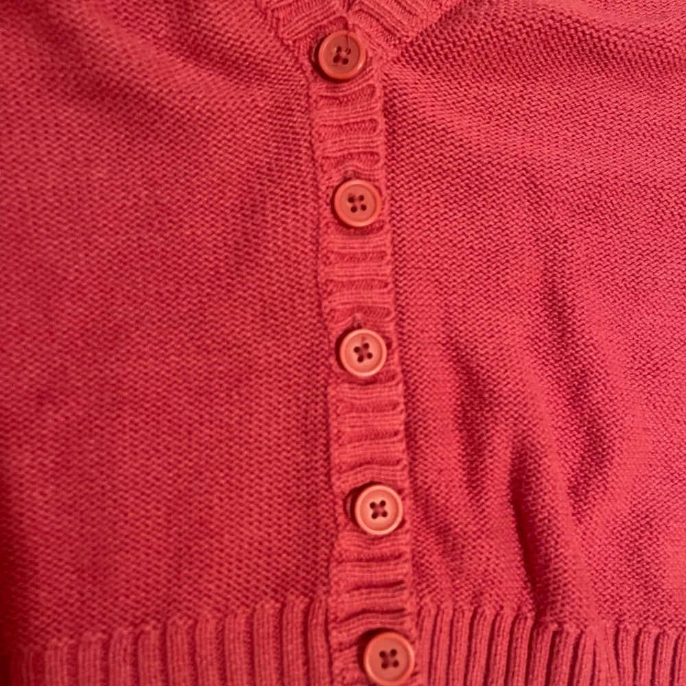 American Eagle Outfitters Pink Cropped Cardigan Sweater - Picture 6 of 11